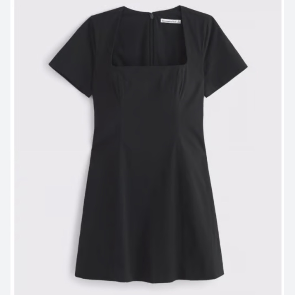 Abercrombie Black Square Neck Mini Dress